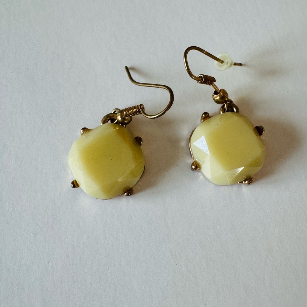 Elegant Lime Color Dangle Earrings